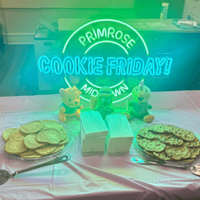 cookie Friday is a favorite at our primrose location