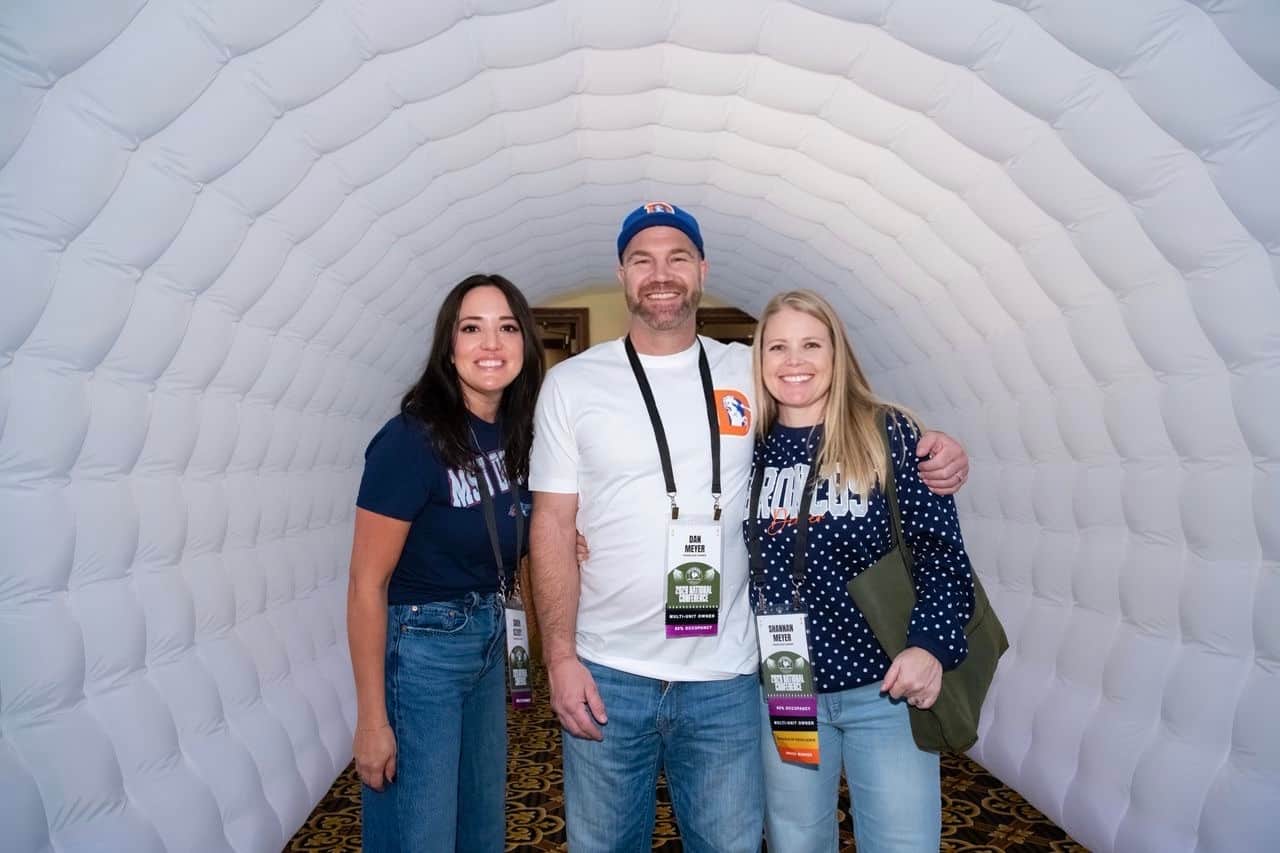 The three owners together: Sarah, Dan and Shannan