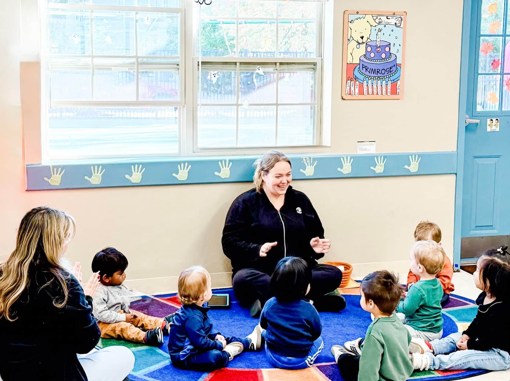 Toddler Circle Time at Primrose School of Burlington
