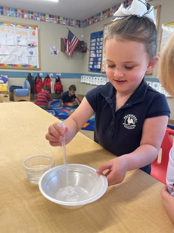Pre-K 1 Project Time Science Experiment! 