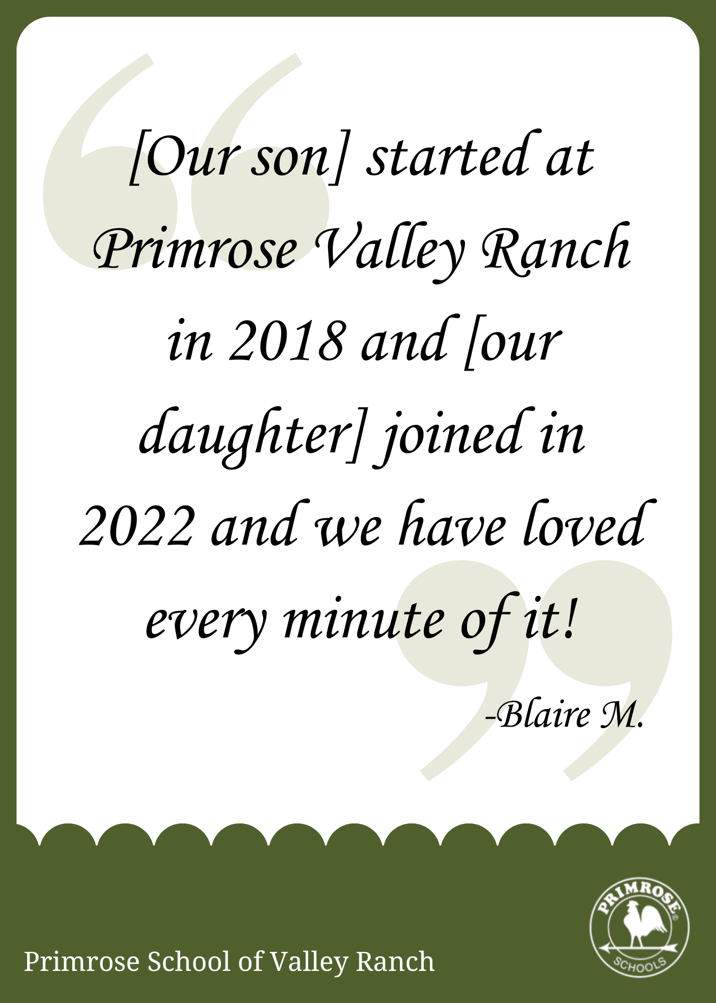 Parent Testimonial