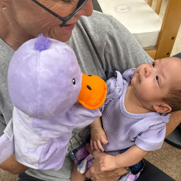 Billy the duck in the infant class