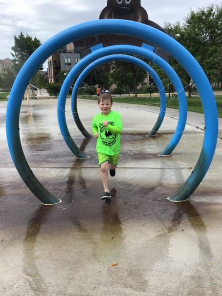 Splash Pad fun during Summer Adventure Club