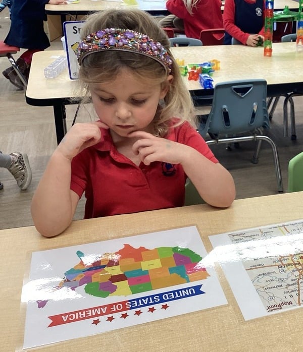 Preschool 1 Small Group Math Map Learning