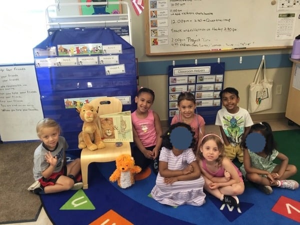 Primrose School of Cottage Grove Reading With Katie the Cat