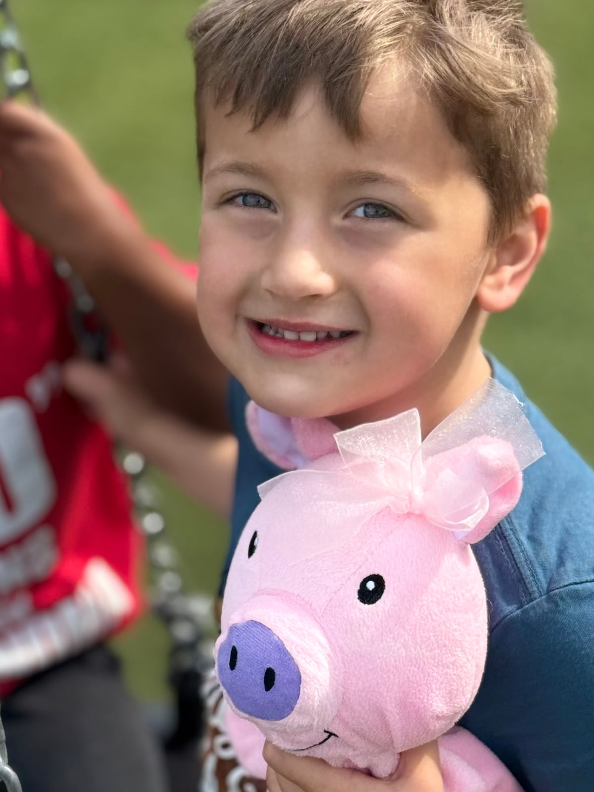 child with puppet