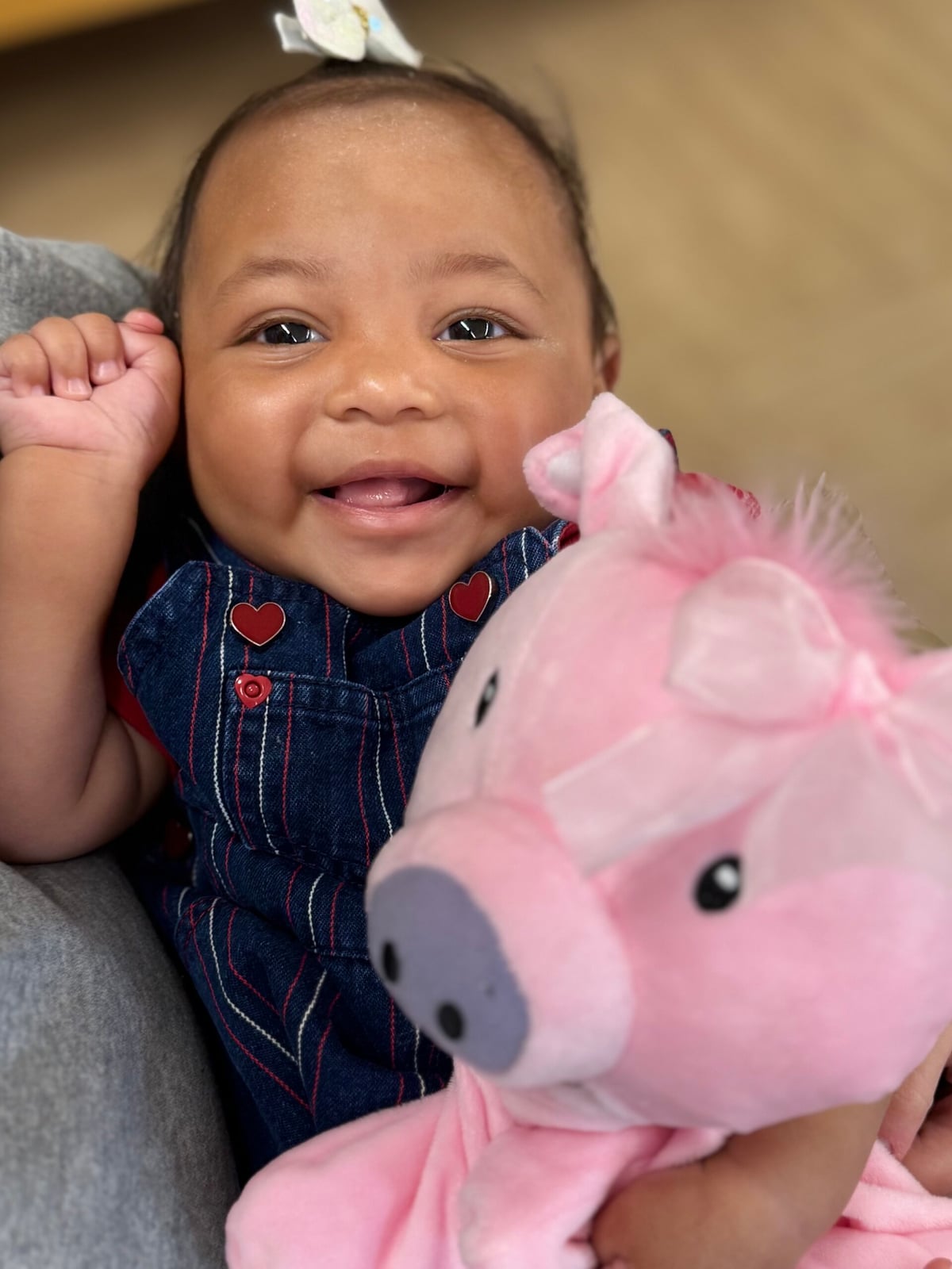 baby with puppet