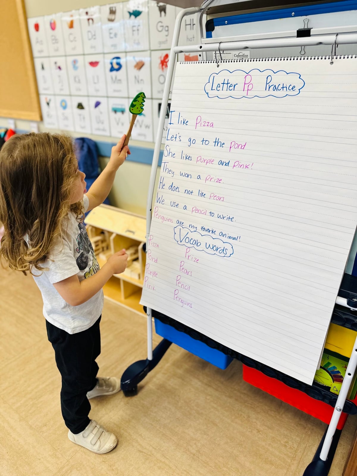 Learning Letter P