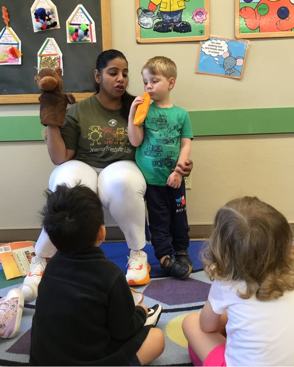 Primrose School of Cottage Grove Preschool Pathways Wondertime with Peanut