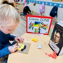 Presidents' Day project with Explorers