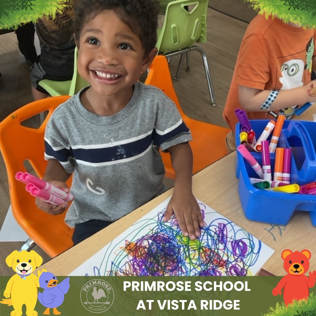 early art masters at Primrose School at Vista Ridge