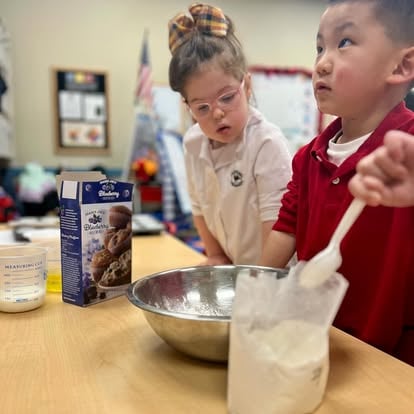 pre-k students cooking, STEAM