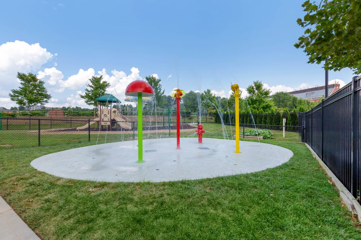 splash pad at Primrose Ashburn