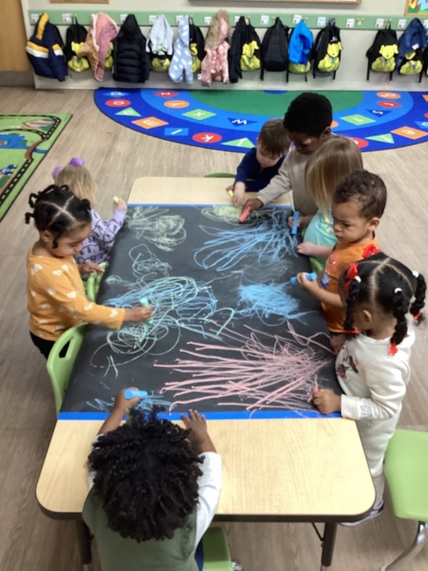 coloring with chalk