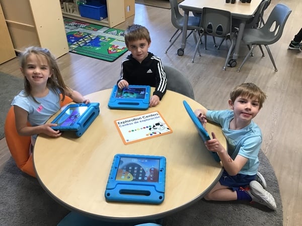 Kindergarteners at Primrose School of Centerville