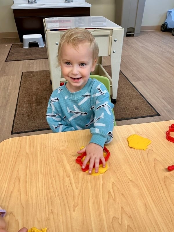 Squish, shape, and learn! Playtime with modeling dough sparks imagination!