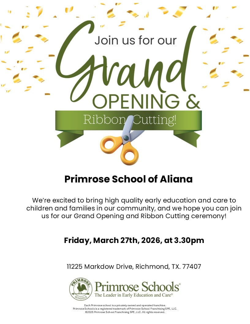 You're Invited - Grand Opening and Ribbon Cutting Ceremony - March 27, 2026