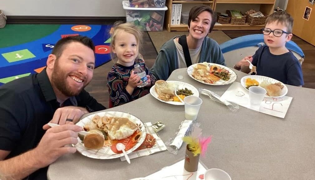 thanksgiving, feast, families, primrose school, lunch
