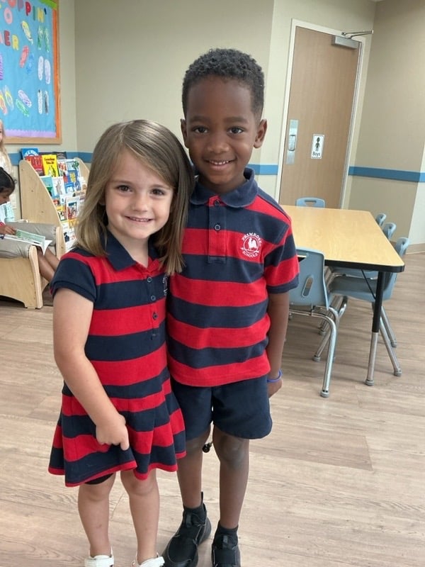 Two friends in uniform