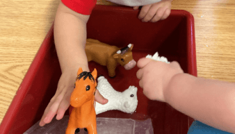 toddler scientist at work