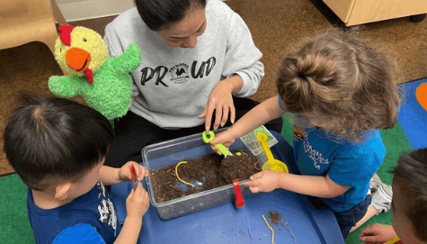 digging for worms