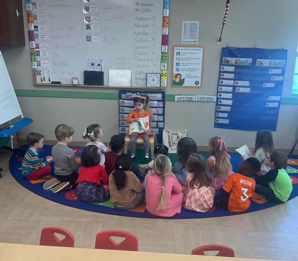 Story time in Preschool 2!