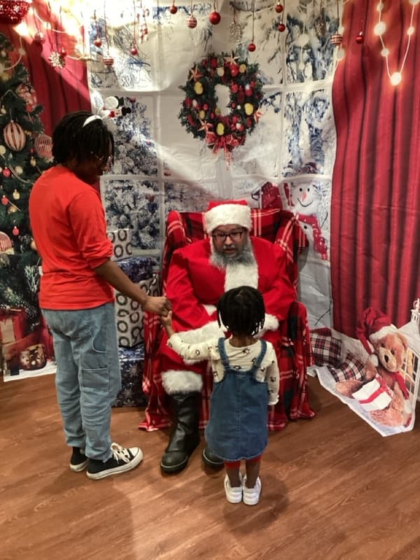 santa and child