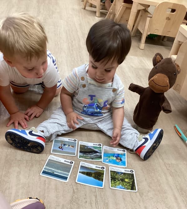 Smiling preschoolers learning at Primrose School in Frisco, TX" "Fun and safe early childhood education at Primrose Frisco preschool" "Primrose Frisco preschool teacher helping children explore and learn" "Happy kids enjoying preschool activities at Primrose School of Frisco" "Engaging preschool programs for toddlers at Primrose Frisco