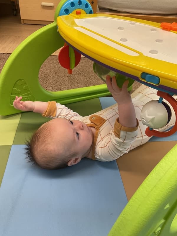 happy playing safe baby led fun caring nurture