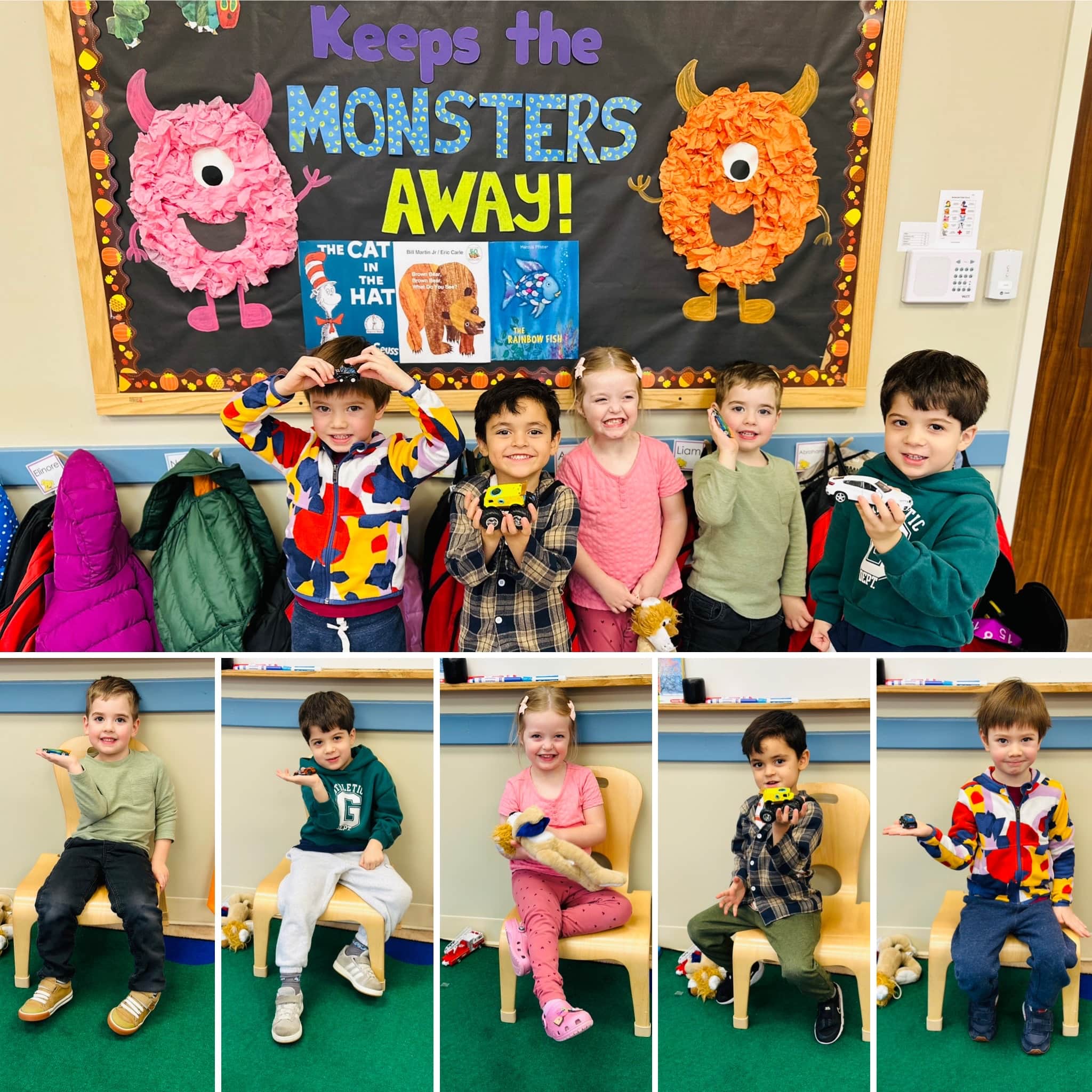 Pre-K show & tell crew- monsters don't stand a chance!