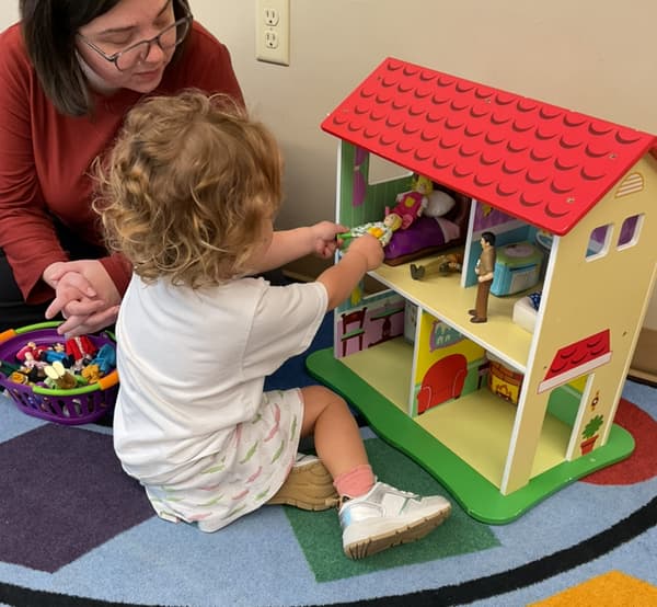 Playing with Ms. Cassidy