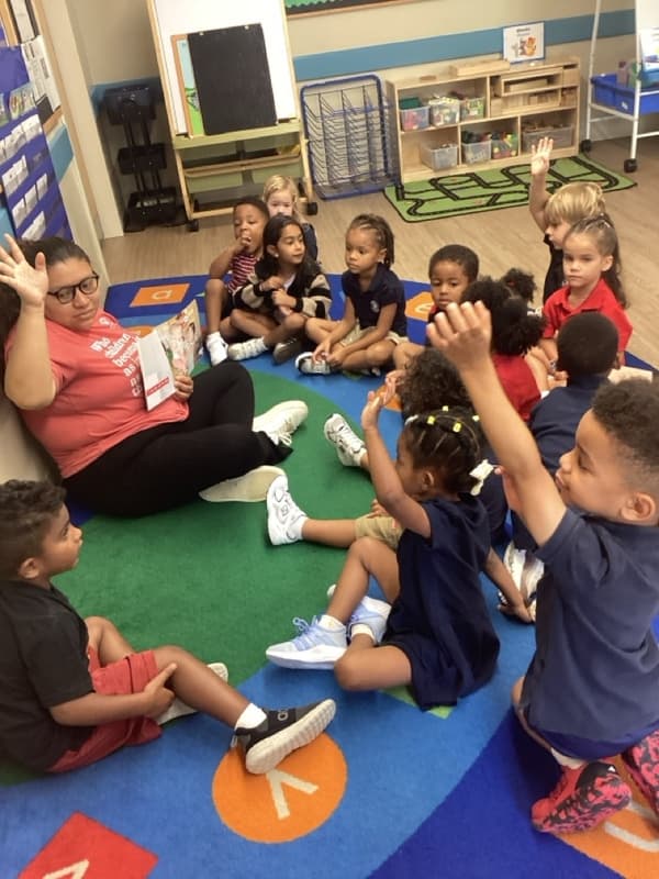 listening to a story