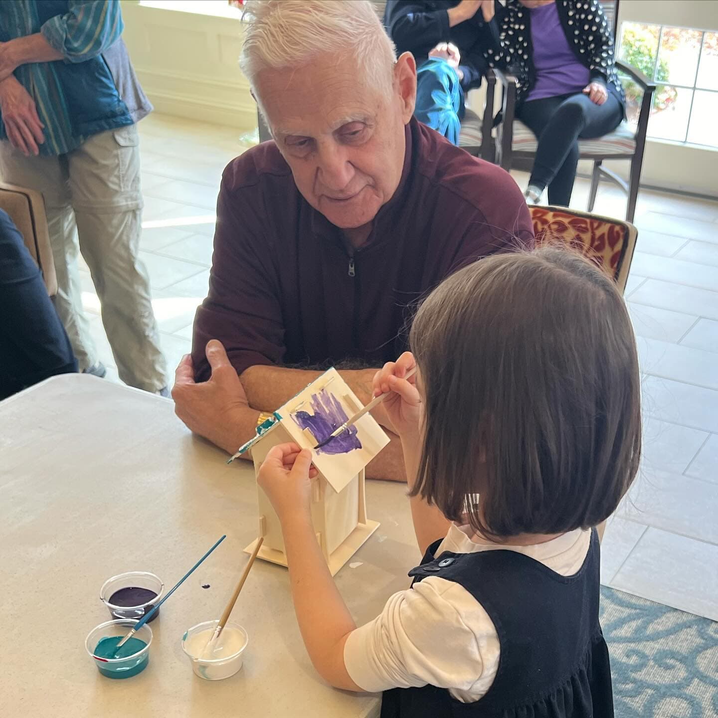 Stonebridge Senior Living Painting with Primrose School of Burlington