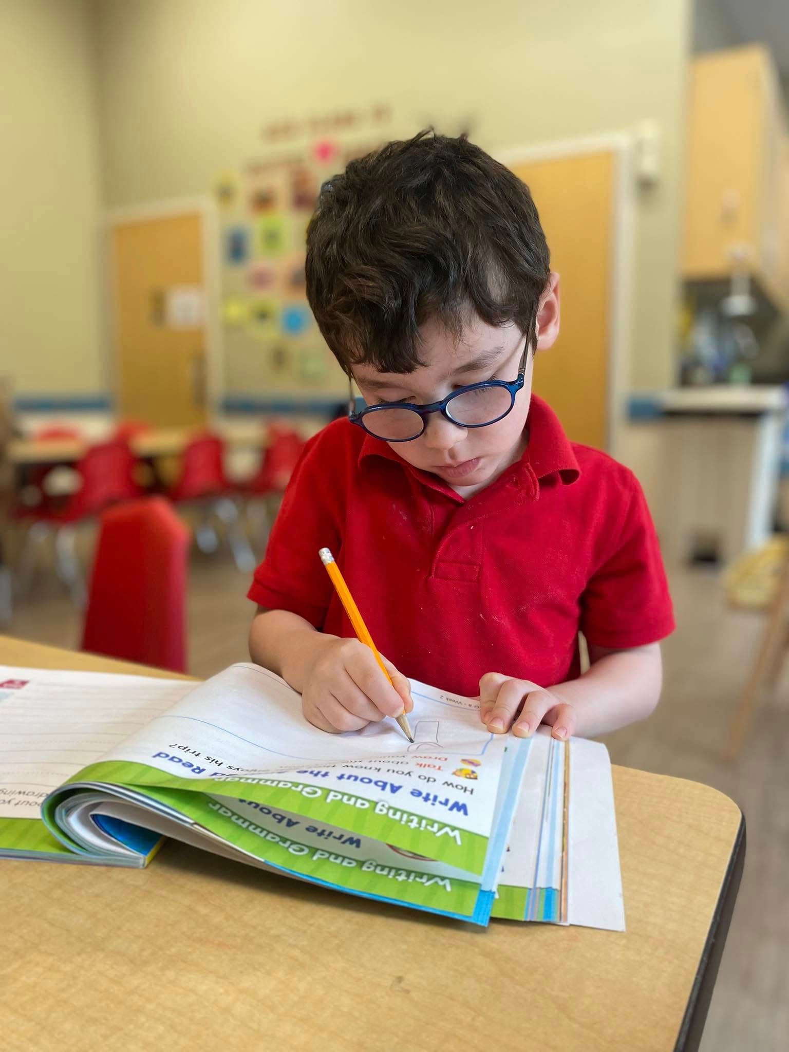 Kindergarten Writers at Work