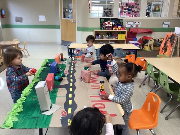 children engaging in active play