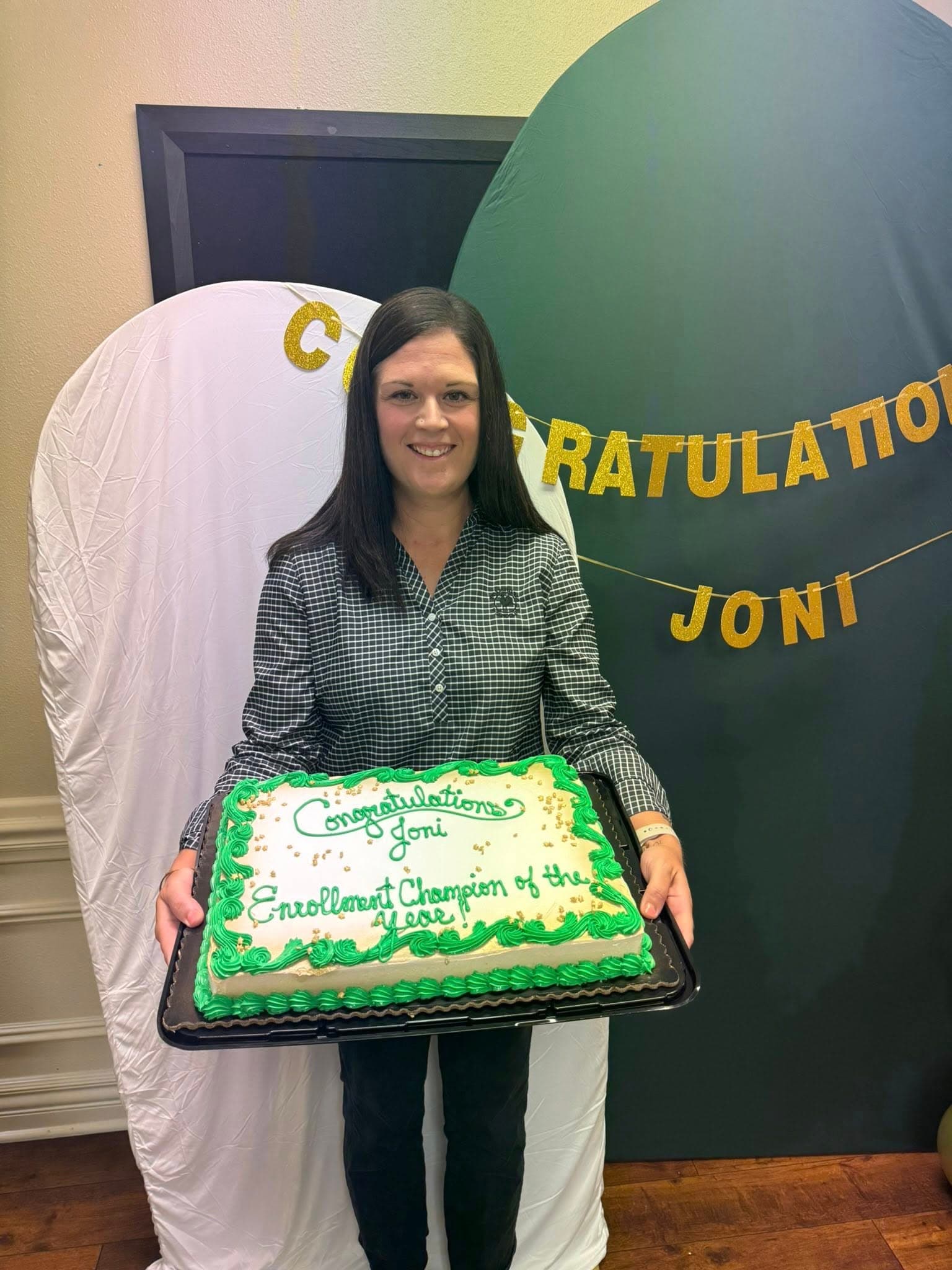 Our Enrollment Director, Ms. Joni, was named Enrollment Champion of the Year and was recognized at our National Conference.