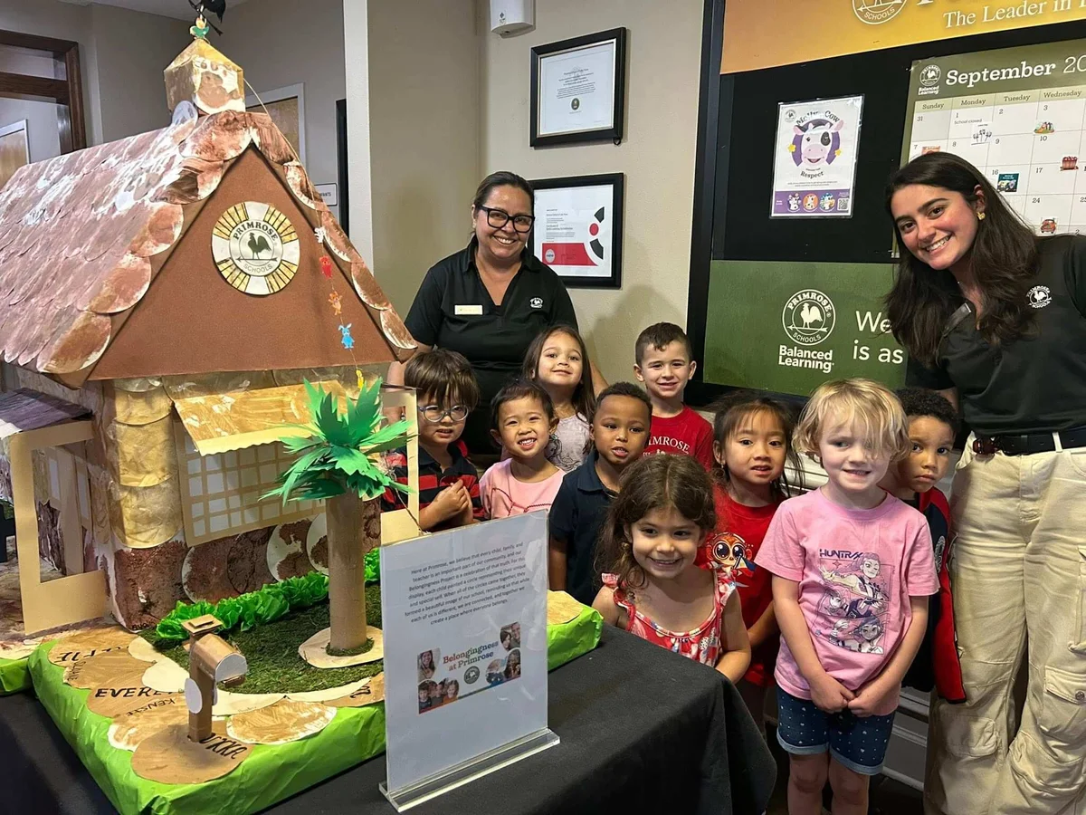 children with art project