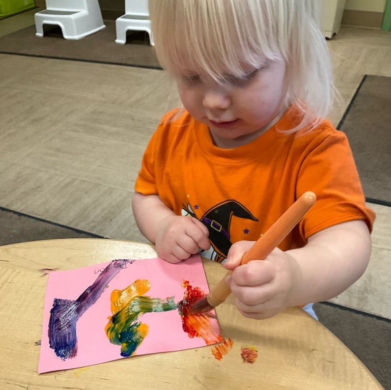 early preschool art learning