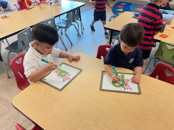preschool threes learning circle time small group writing math science steam stem technology fun loving caring