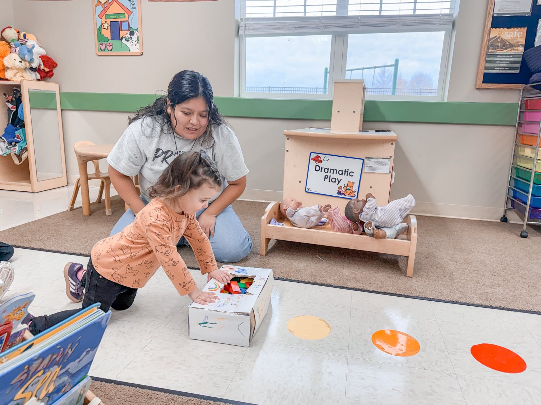Early Preschool classroom explored the letter P — for push! 🚗🎨