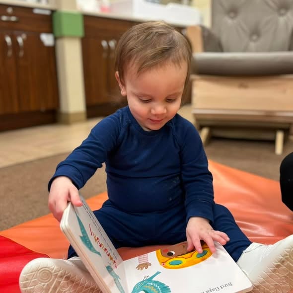 Our Toddlers at Primrose School of North Edison are having so much fun learning about their friends during Wonder Time.
