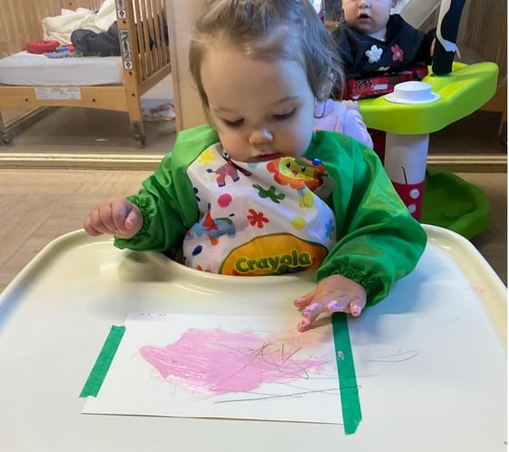 infant preschool childcare daycare art learning