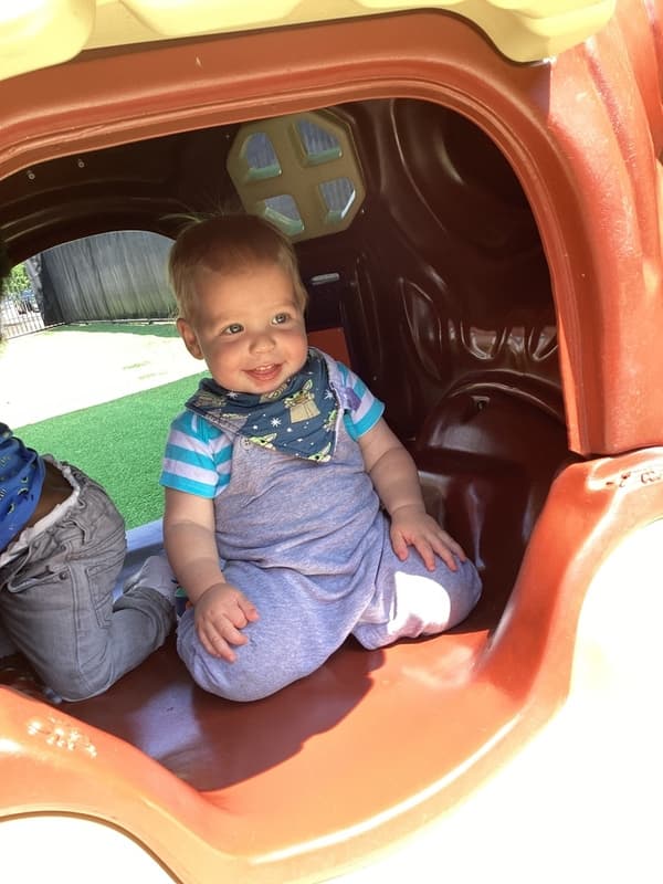 smiling toddler