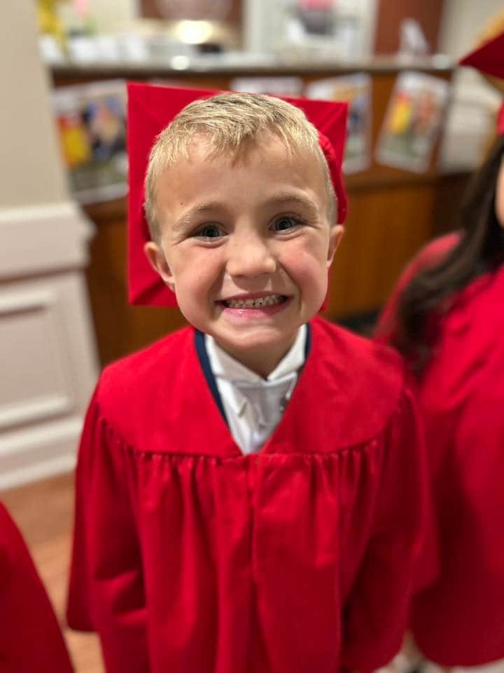A child smiling
