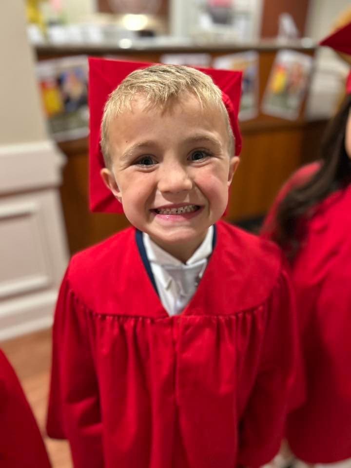 A child smiling
