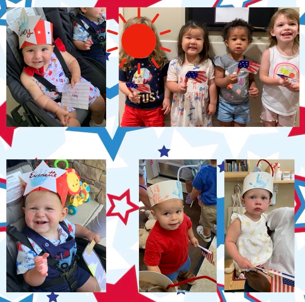 red, white, and blue parade!