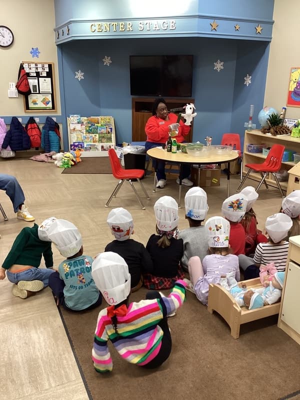 children in chef hats