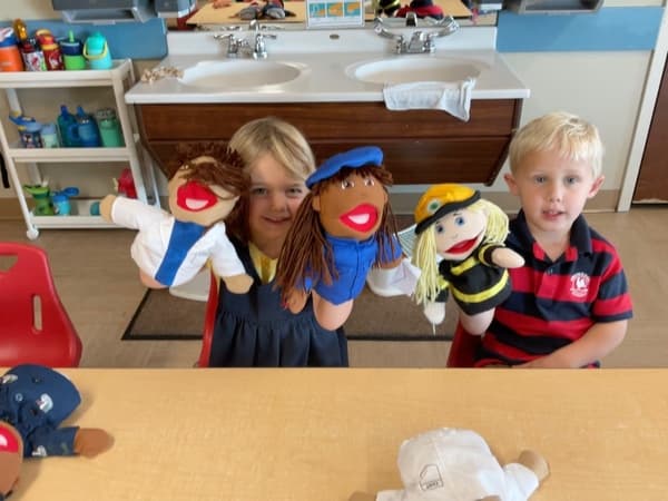 preschool threes learning circle time small group writing math science steam stem technology fun loving caring