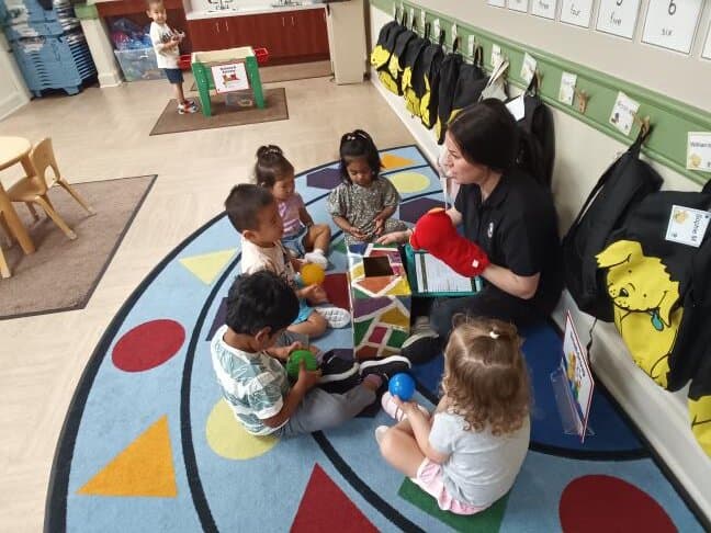 Box Ball Fun in Early Preschool! During Wonder Time 3