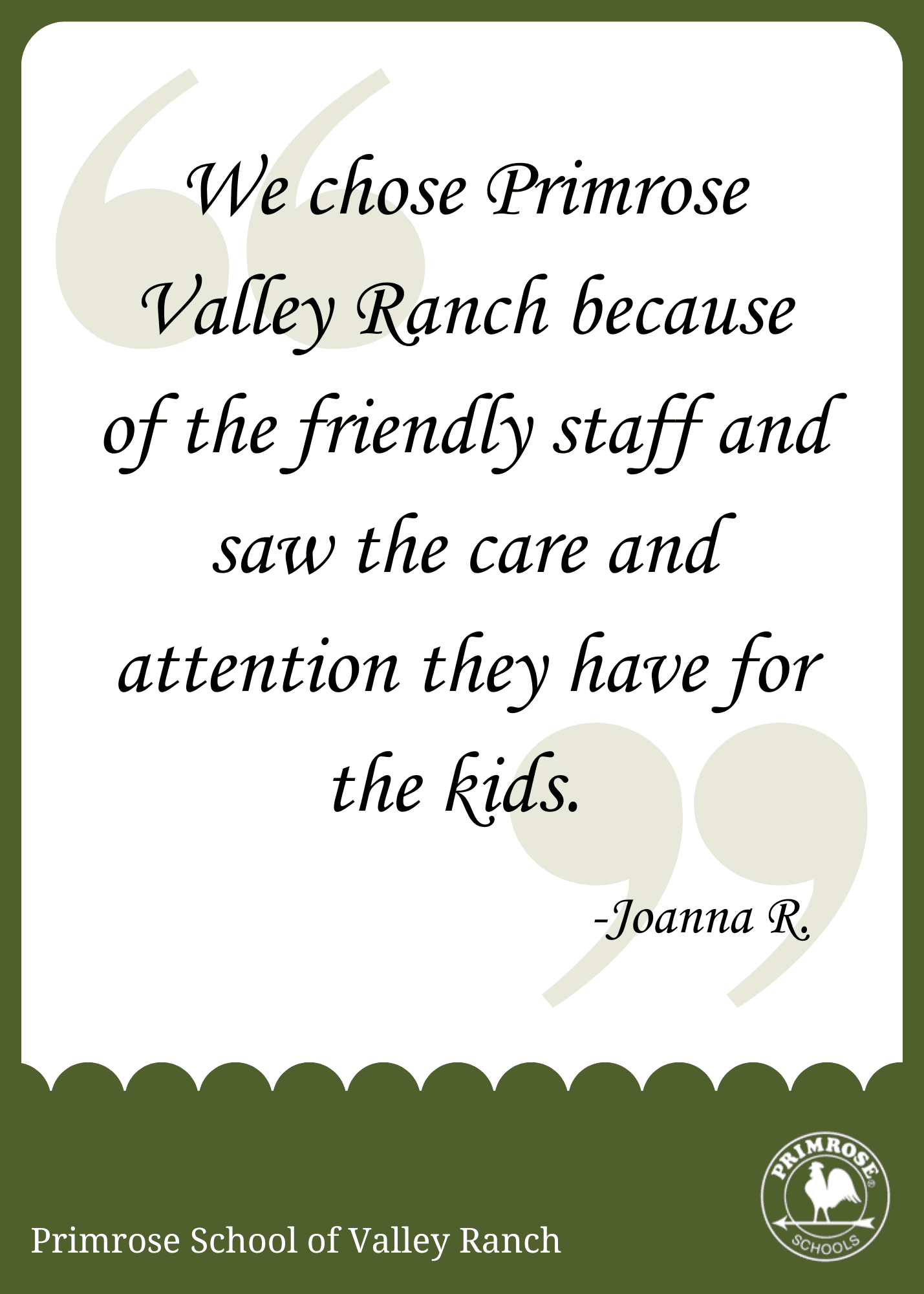 Parent Testimonial